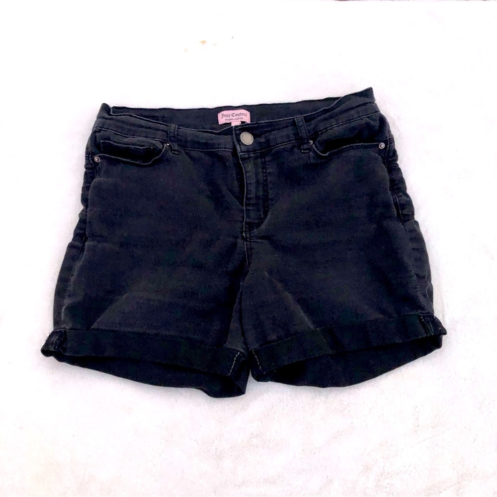 Juicy Couture Shorties Shorts Sz. 10 Black Denim
